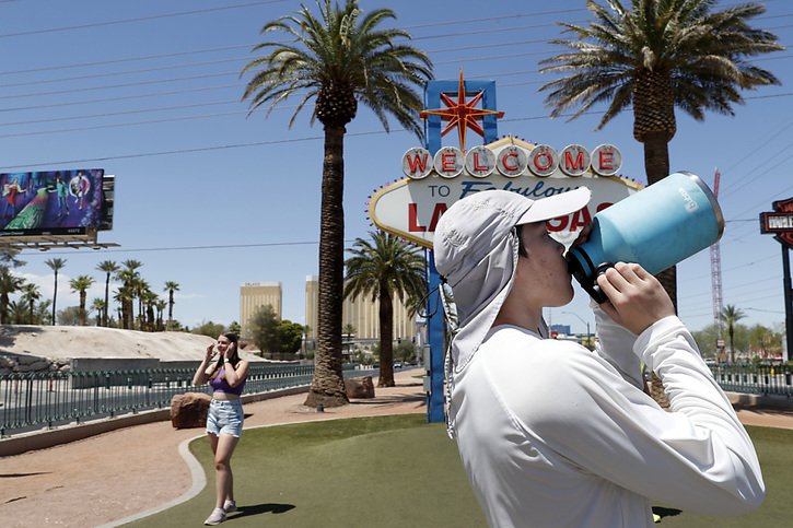 La métropole des casinos, Las Vegas, est en alerte jusqu'à samedi en cas de chaleur excessive (photo d'archives) © KEYSTONE/AP/Steve Marcus