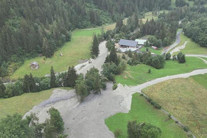 Une lave torrentielle s'est produite mercredi dans le Val de Bagnes. © Commune Val de Bagnes