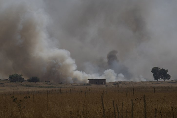 Le Hezbollah libanais a à nouveau visé en représailles des cibles sur le plateau syrien du Golan annexé par Israël (archives). © KEYSTONE/AP/Leo Correa