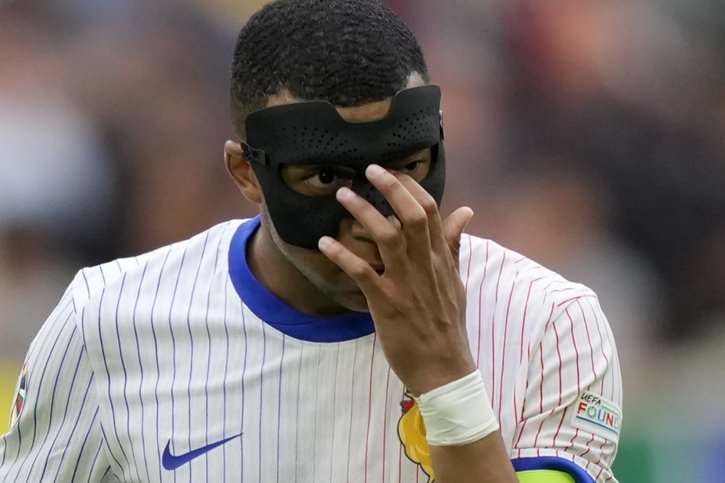 Kylian Mbappé se muerait bien en buteur masqué vendredi contre le Portugal © KEYSTONE/AP/Martin Meissner
