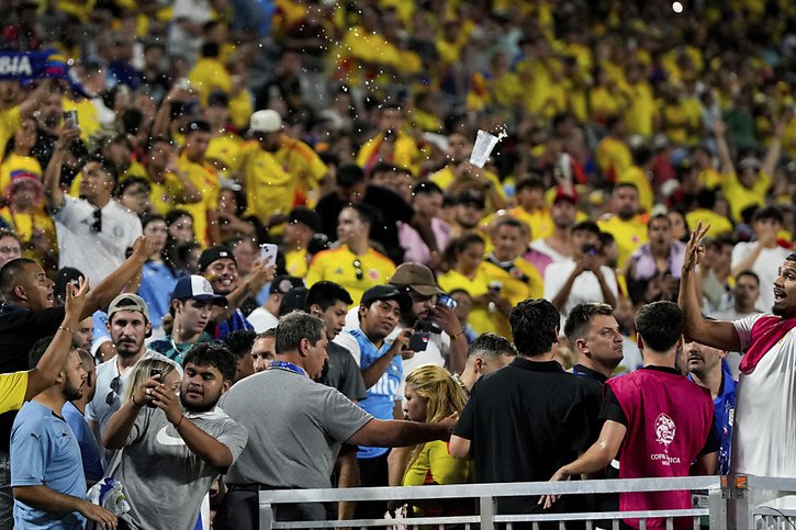 La Conmebol enquête sur les incidents survenus après Uruguay-Colombie © KEYSTONE/AP/Julia Nikhinson